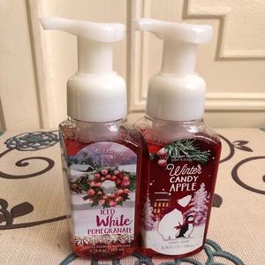 Two Xmas scented hand soaps